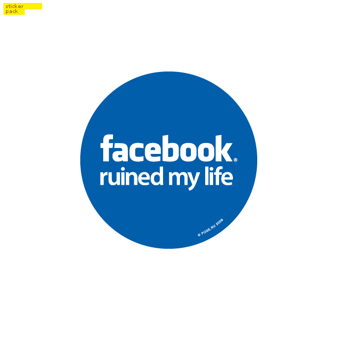 facebook samolepky